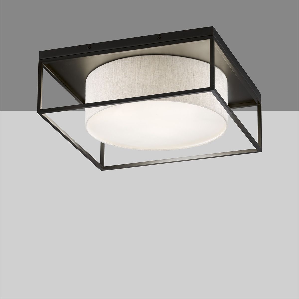 Lampadari & plafoniere: Deckenleuchte, Stoffschirm, Ring, Beige – Nuovo (secondo la descrizione) da Kreuzlingen venduto da Smart-Light