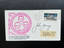 Weltraum Apollo 16 Startbeleg KSC vom 16.4.1972 John Young