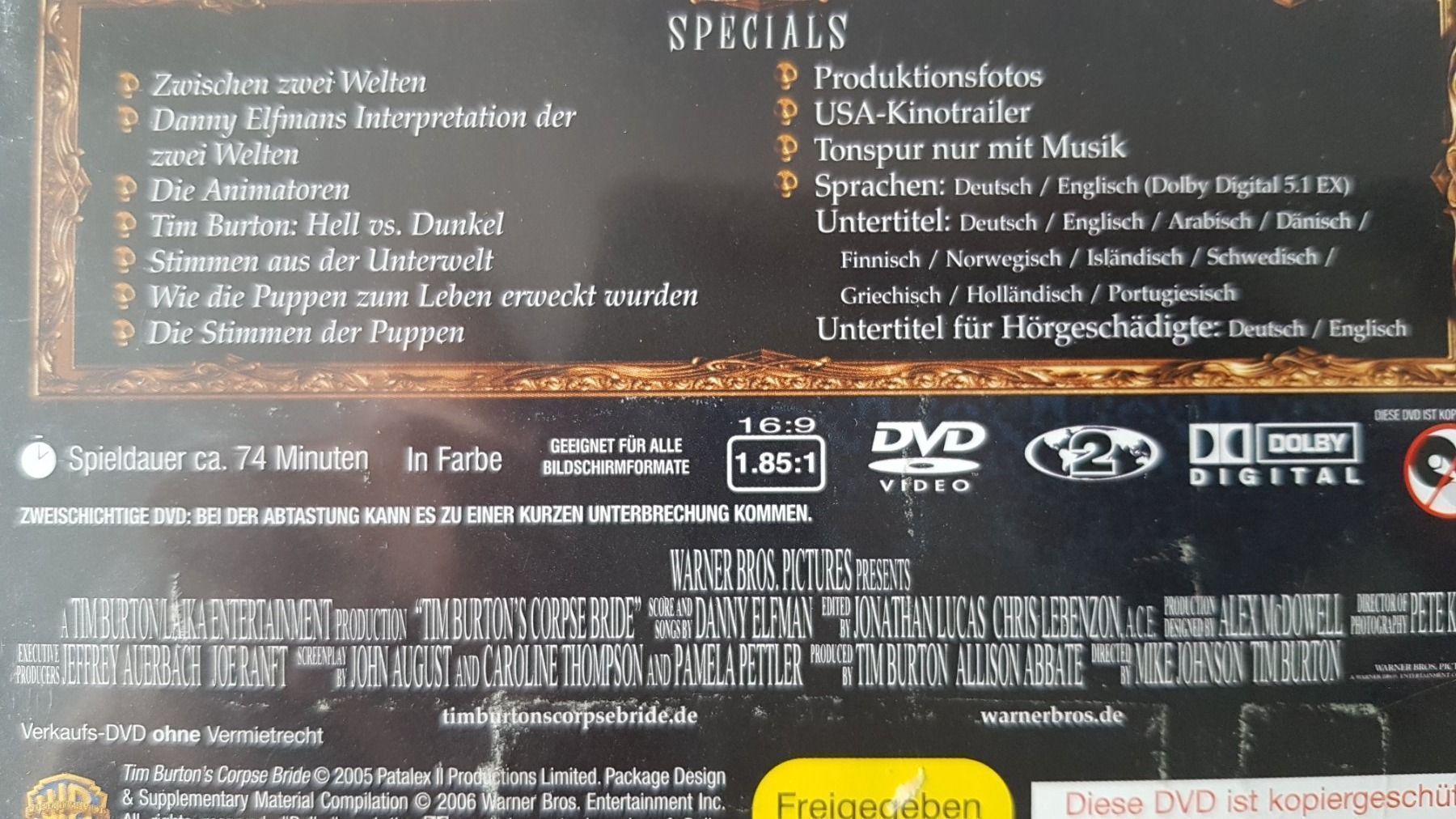 Tutti i DVDs: DVD Corps Bride / Tim Burton – Usato da Oetwil am See venduto da fineli2 1