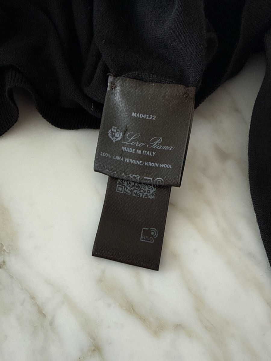 Loro Piana Maglioni & Felpe: Loro Piana Black roundneck wish wool 52 – Nuovo (secondo la descrizione) da Bissone venduto da luxuryitems 3
