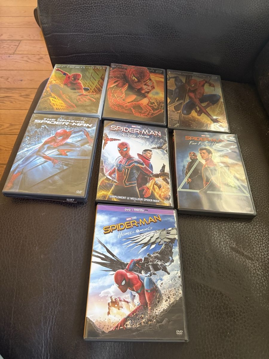 Alle DVDs: 7 DVDs Spiderman (Marvel) – Gebraucht aus Troinex von grigri2020