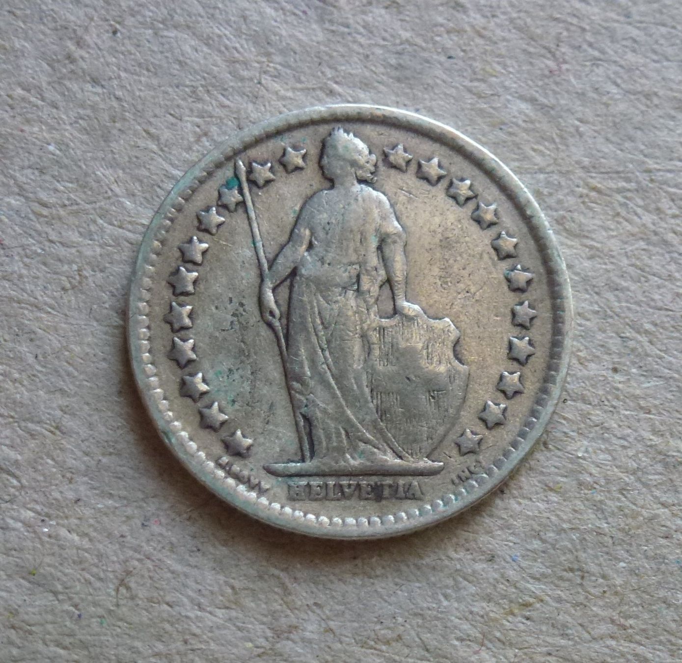 Tutti le monete: ++1/2.- Franken 1881, gute Erhaltung – Usato da Walkringen venduto da Casablanca777 1