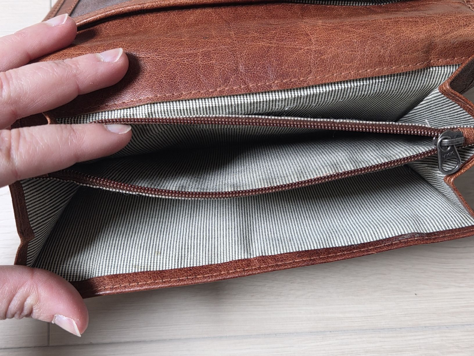 Brieftaschen: wunderschöne Geldbörse von Fortini, Echtleder – Gebraucht aus Grosshöchstetten von Dirue 3