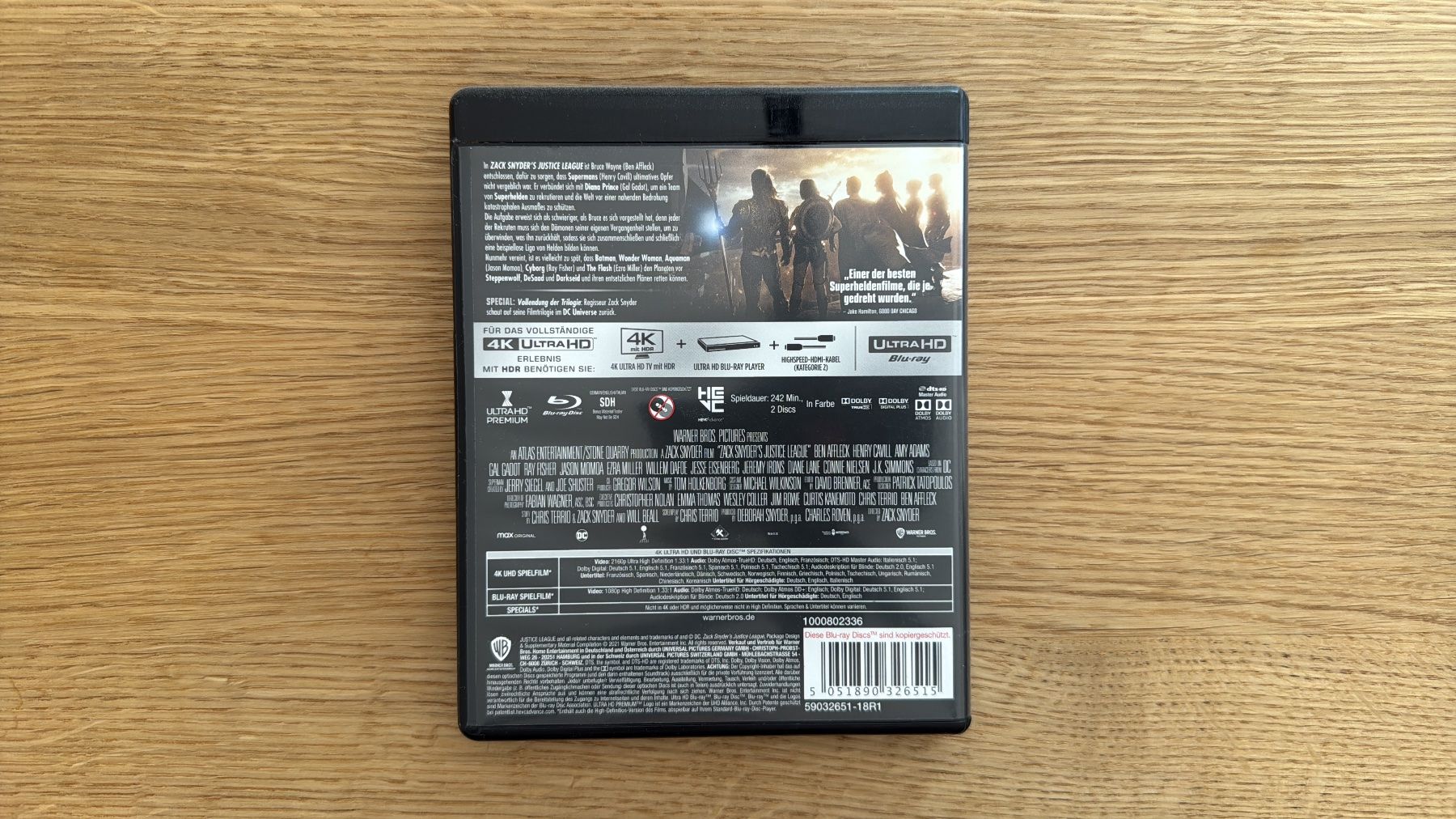 Tutti i DVDs: Zack Snyder's Justice League - 4K UHD Blu-Ray – Usato da Wallisellen venduto da Art_Vendorlay 1