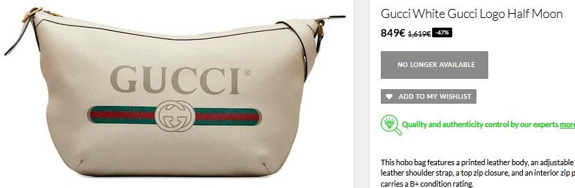 Gucci Borse da donna: Gucci Logo Half Moon  Tasche / sac – Usato da Collonges venduto da Auganien 9