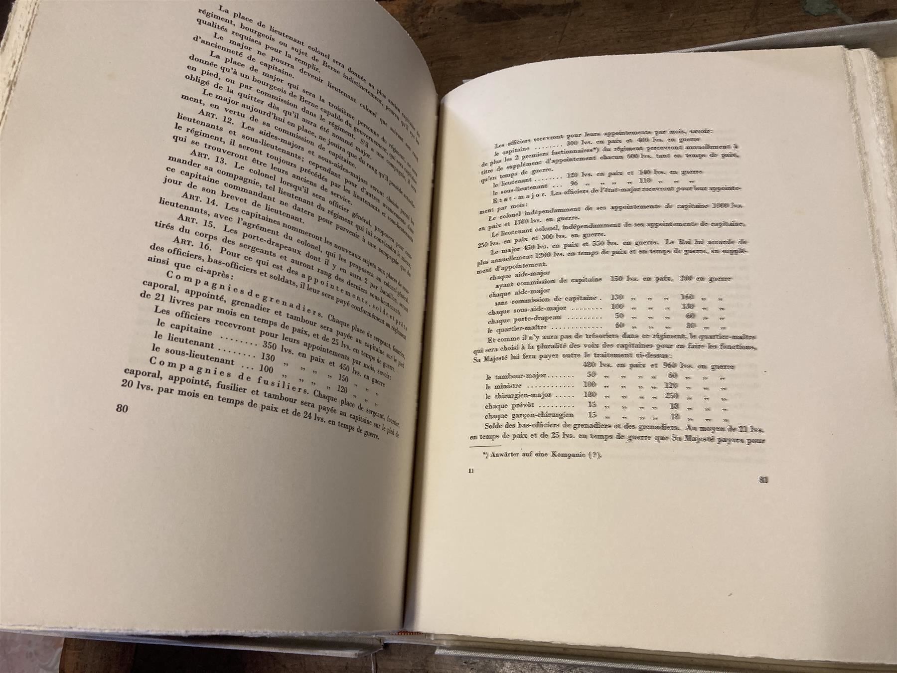 Libri: R. von Tavel; Berner Regiment von Erlach – Usato da Bern venduto da Jwpm66 5