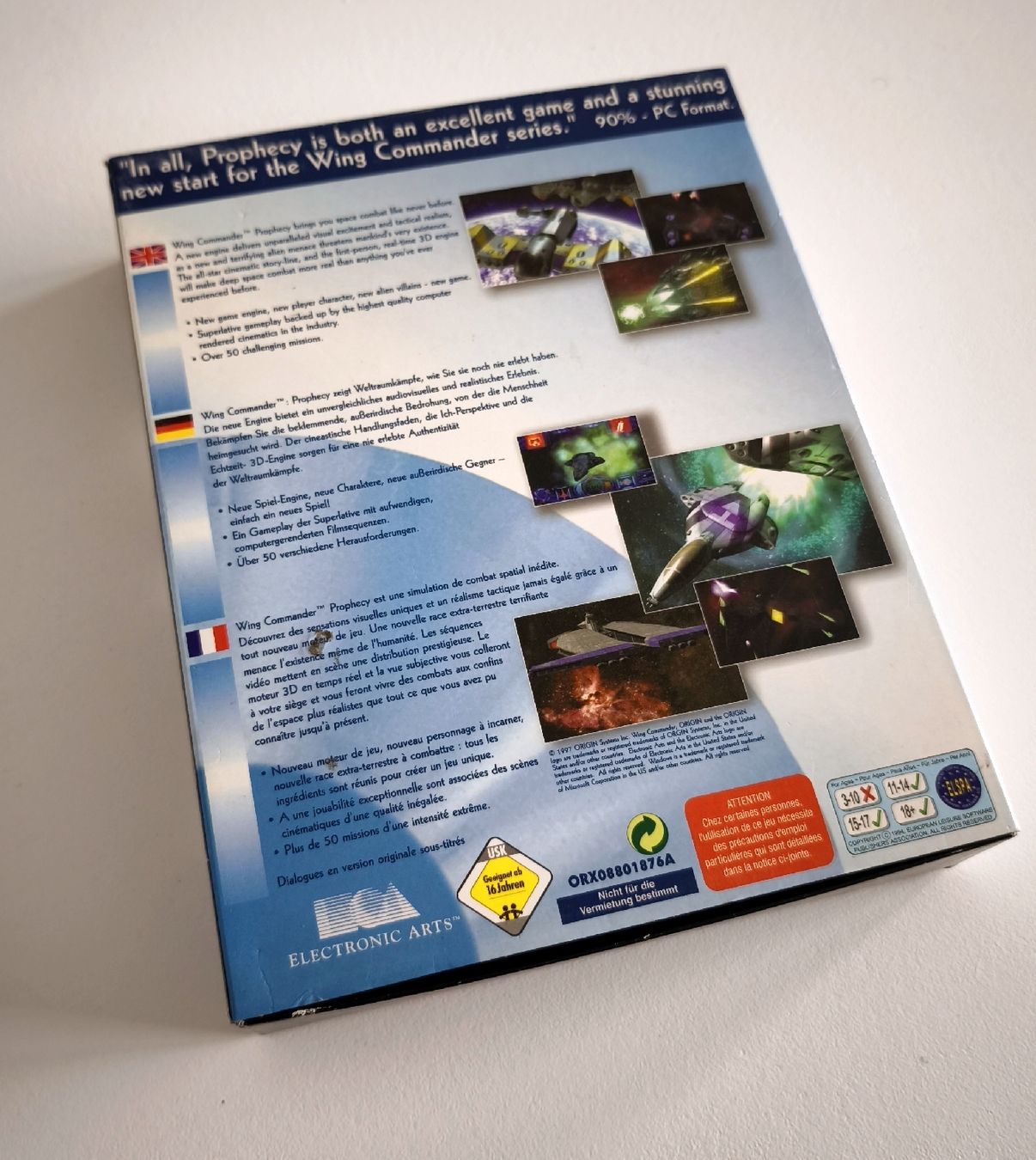 Microsoft Giochi: WING COMMANDER PROPHECY PC COMPUTER EDIZIONE BIG BOX Deutsch – Usato da Sevelen venduto da dun_vs7w 6
