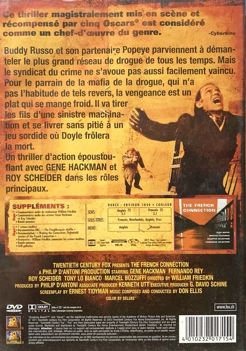 Tutti i DVDs: FRENCH CONNECTION (1 DVD) – Usato da Bottens venduto da hotter-than-hell 1