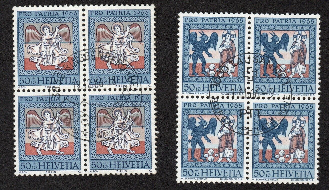 Tutti i francobolli: 60c PP 1965/66 Soffitto Zillis – Usato da BREGANZONA venduto da adelio8