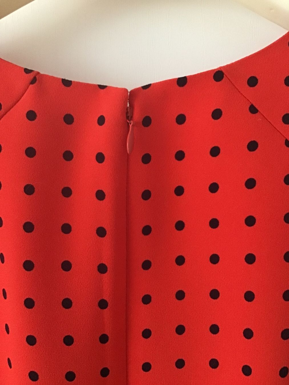 J.Crew Vestiti: KLEID J. CREW ROT MIT SCHWARZEN PUNKTEN GR.34/36 – Usato da Glattfelden venduto da ire_w6h2 2