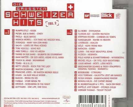 CD: SCHWEIZER HITS - Teil 2 – Usato da Stansstad venduto da mojowo 1