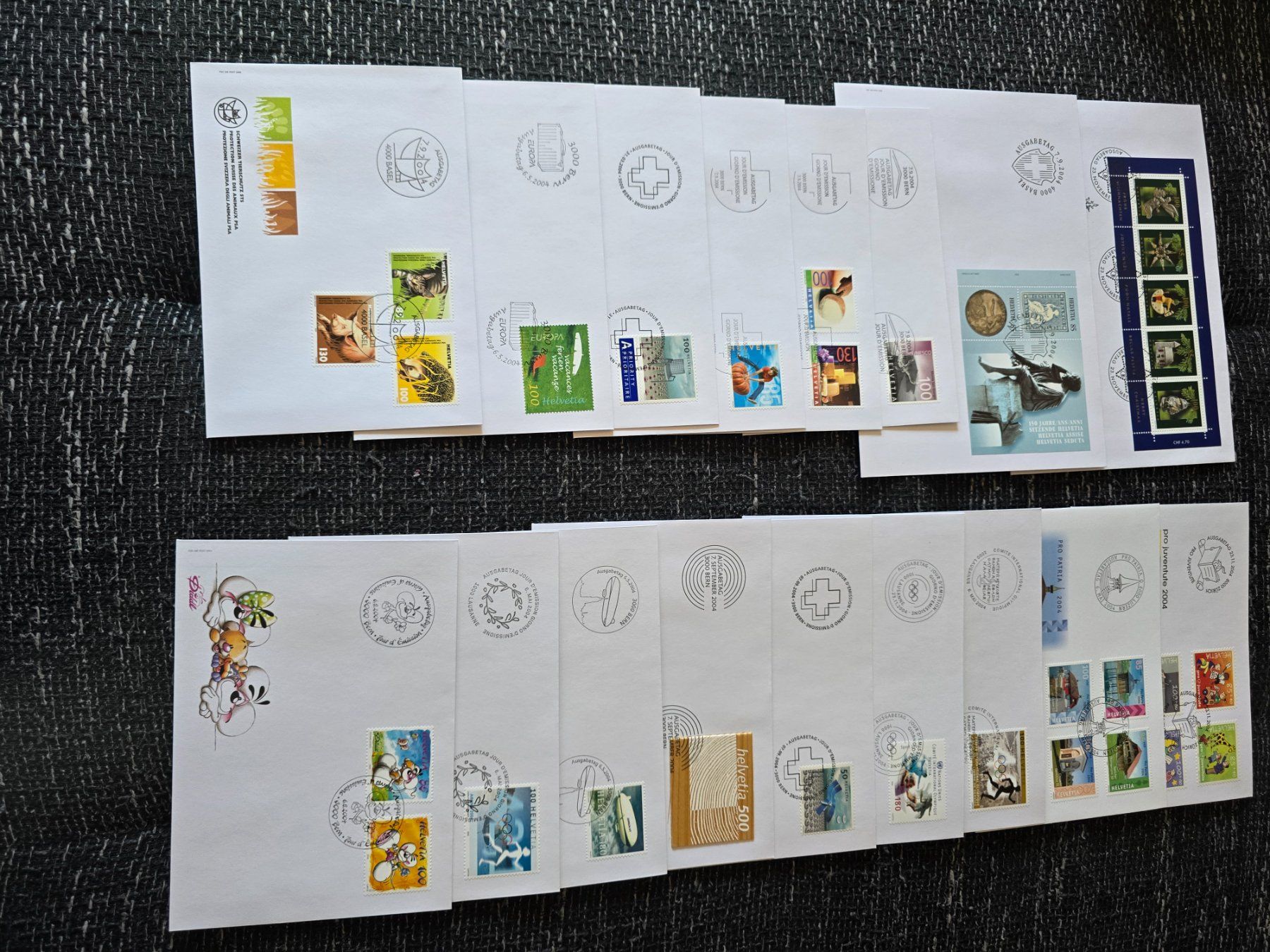 Tutti i francobolli: Briefumschläge mit Schweizer Marken 614 FDC – Nuovo (secondo la descrizione) da Niederurnen venduto da Jens6 4