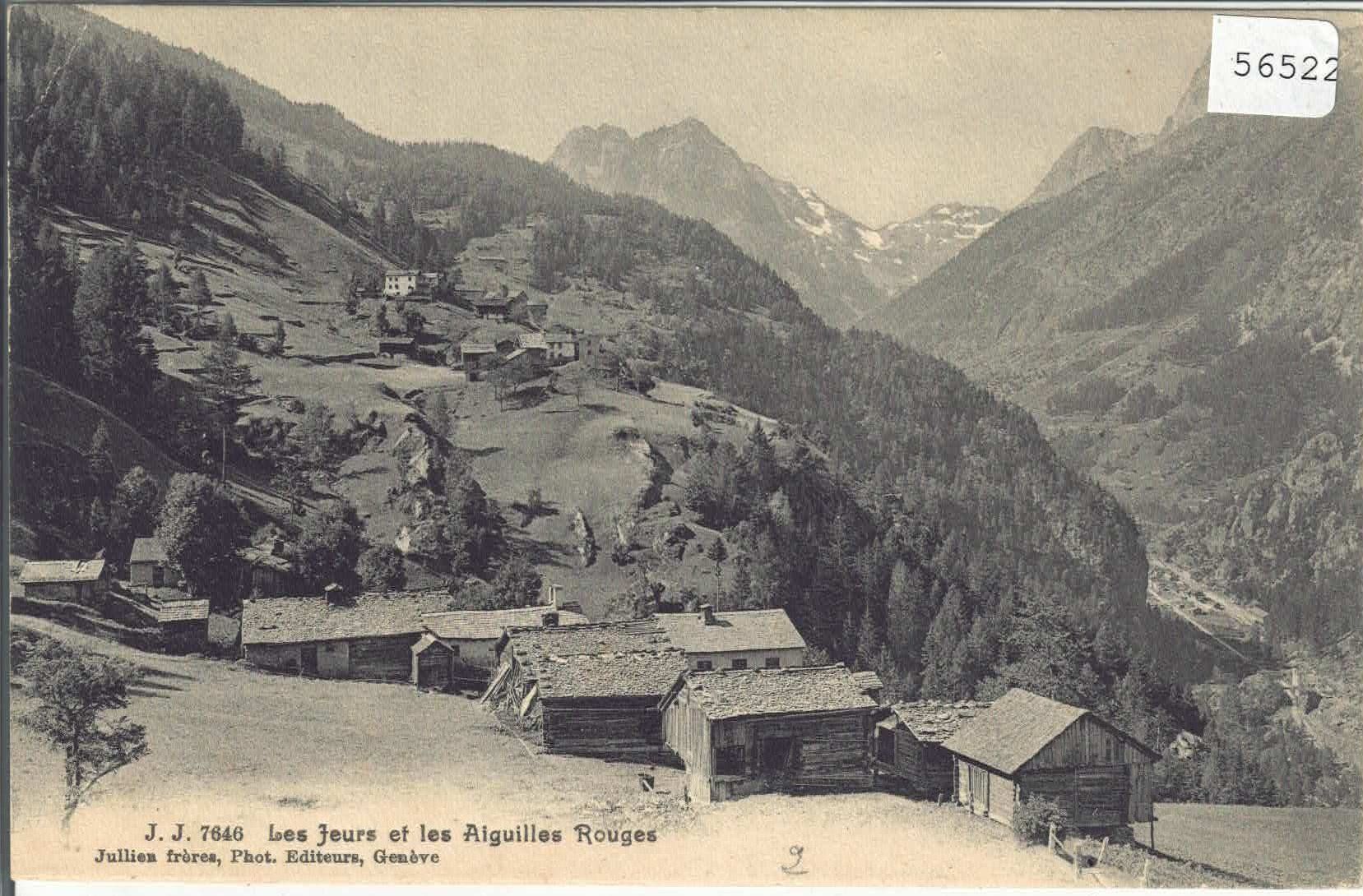 Cartoline postali: Les Jeurs et les Aiguilles Rouge – Usato da Ettingen venduto da Kartenplanet