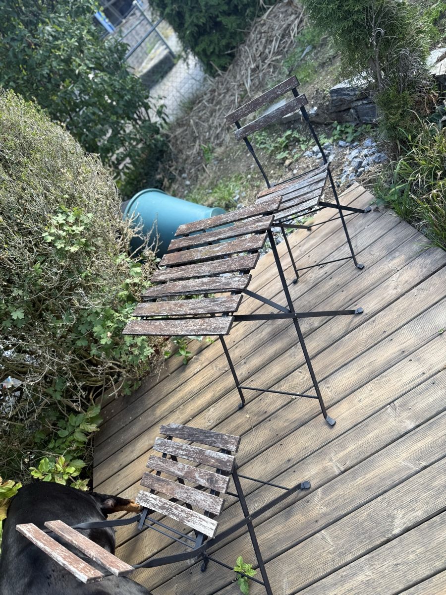 Sedie: Garten garnitut stühle ink. tisch – Usato da Hagenbuch ZH venduto da PascalSahli