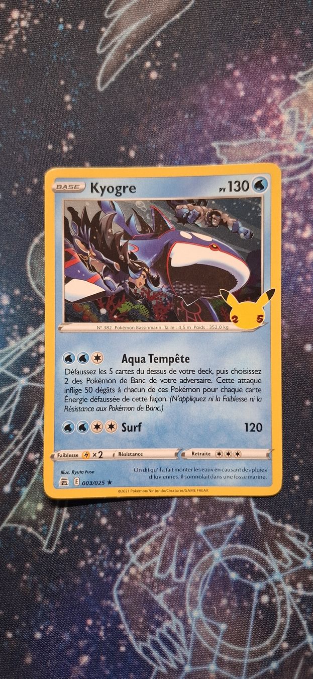 Pokémon Cartes à collectionner: Kyogre Célébration 25th Stamp - 003/025 FR – D'occasion à Petit-Lancy par Kara_TCG 1