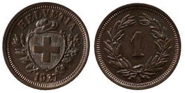 1 Rappen 1927 (c)