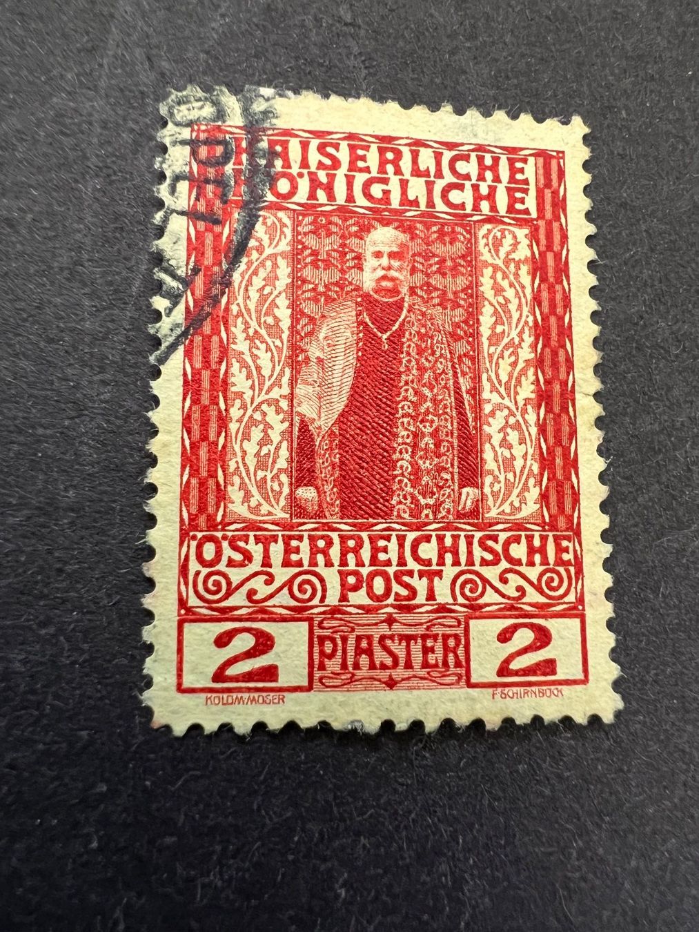 Alle Briefmarken: Austrian Post in the Levant 1908 - 2 Piaster gest. (2034) – Gebraucht aus Hinwil von Sidi4