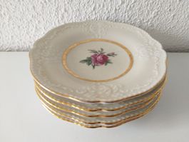 ZEH SCHERZER BAVARIA GERMANY 5 x soucoupes / untertasse