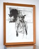Max Kämpf Basel Orig. Litho Indian Trading Post 1976