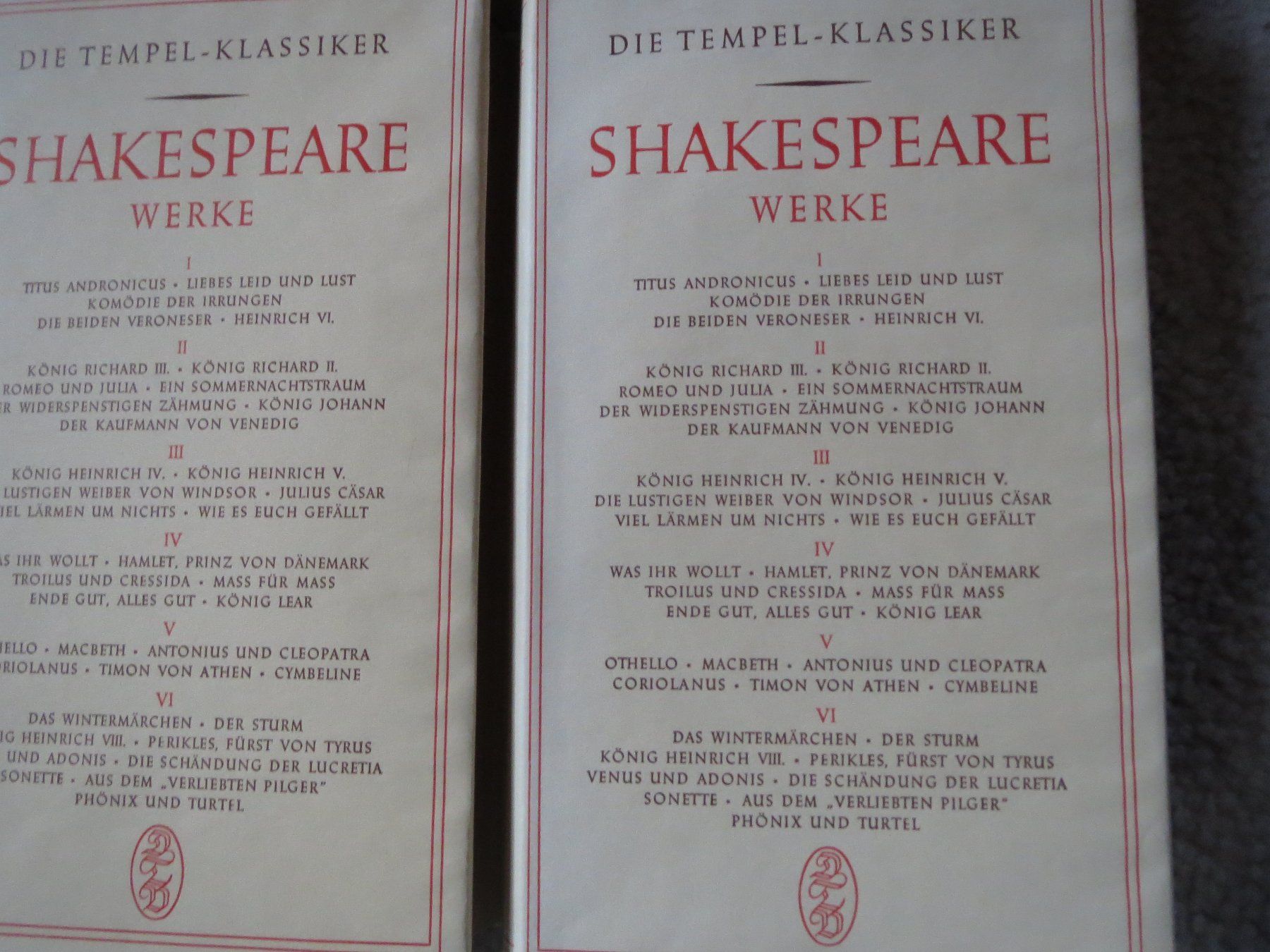 Bücher: SHAKESPEARE Bücher - Kollektion Deutsch + Englisch – Gebraucht aus Kiental von Anna8702 1