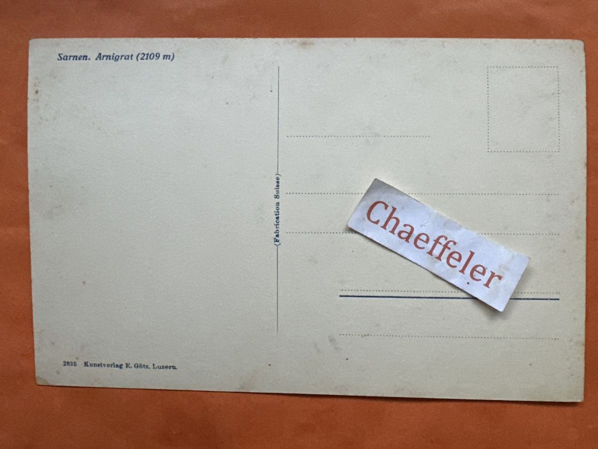 Cartes postales: Sarnen, Amigrat  – D'occasion à Zürich par Chaeffeler 1