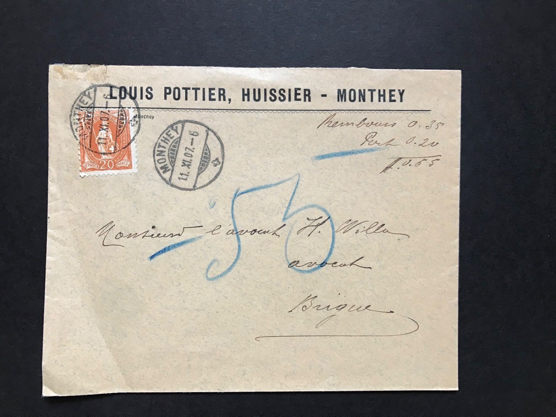 Tutti i francobolli: Couvert von Louis Pottier mit 66D – Usato da stäfa venduto da brandy66