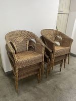 6 Rattan-Sessel