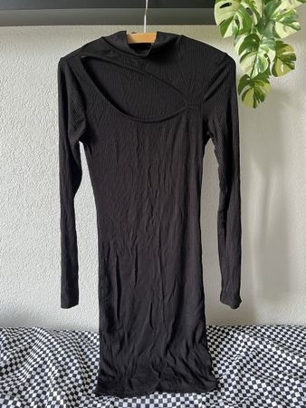 Robe manches longues noire 38 🐧
