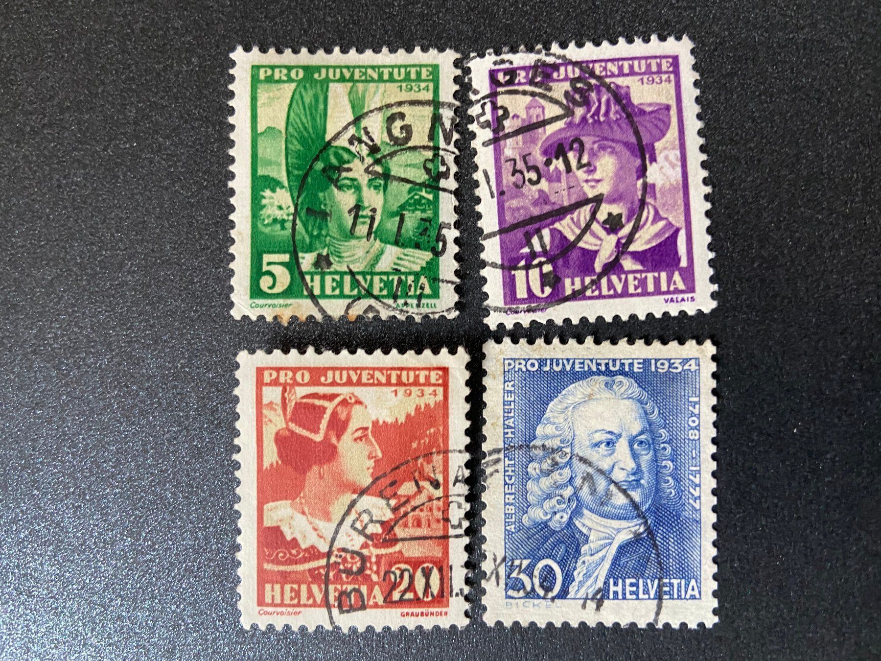 Tutti i francobolli: Lot  Pro Juventute Sätze 1932 - 1941 – Usato da Böckten venduto da Hansi36 2