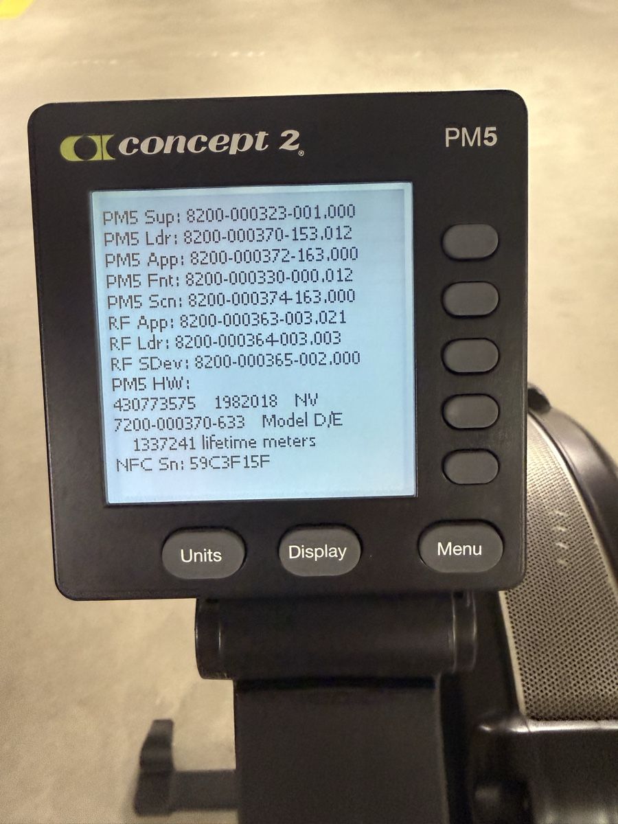 Concept 2 Hometrainer: Rudergerät Connect 2 PM5 – Usato da Rotkreuz venduto da 74max 4