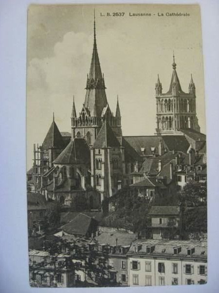 Cartoline postali: AK  Lausanne - La Cathédrale – Usato da Gundetswil venduto da Egro01