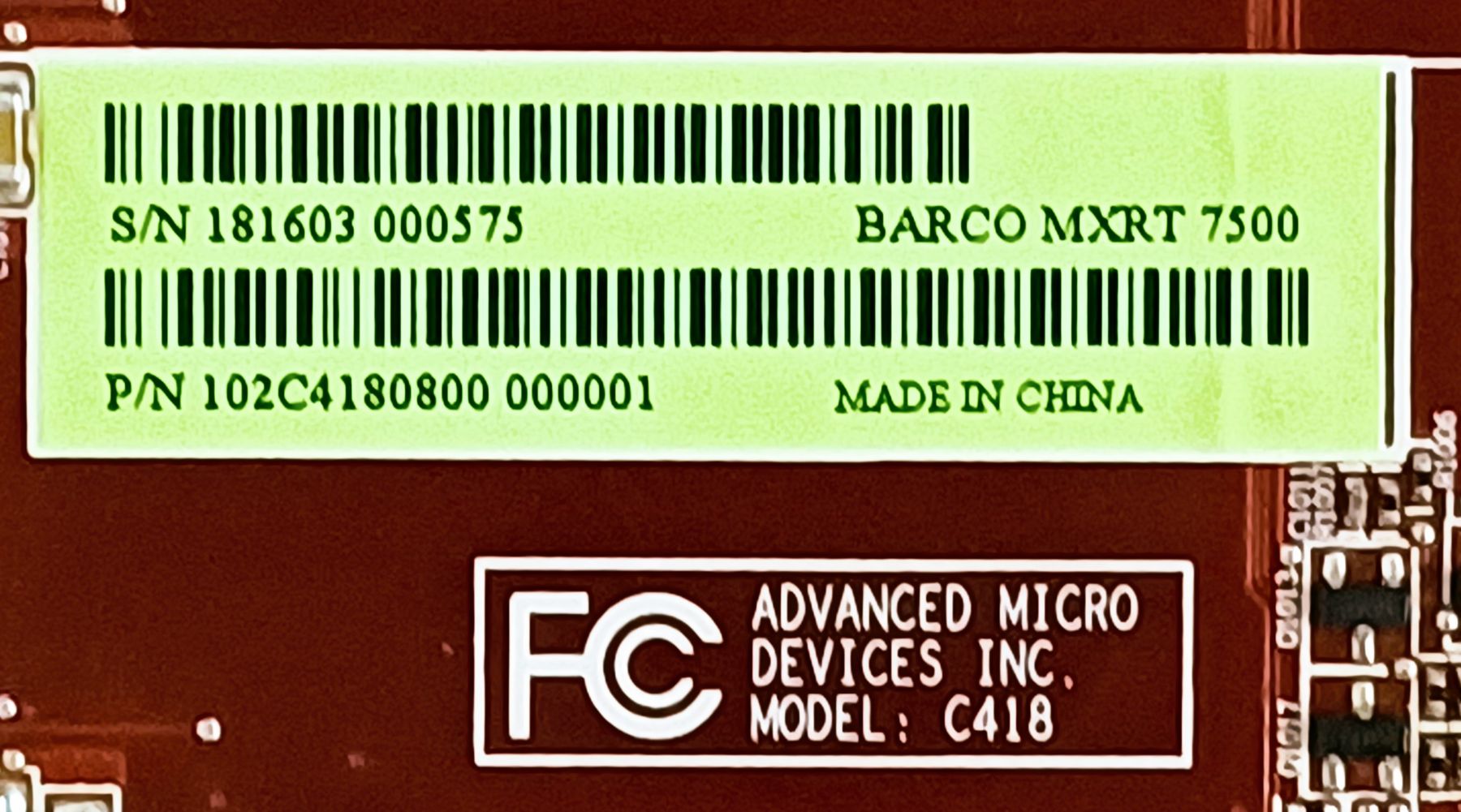 Amd Grafikkarten: Barco MXRT 7500 4GB GDDR5 4× Displayport Display Controller – Gebraucht aus Zürich von Sashaaa 5