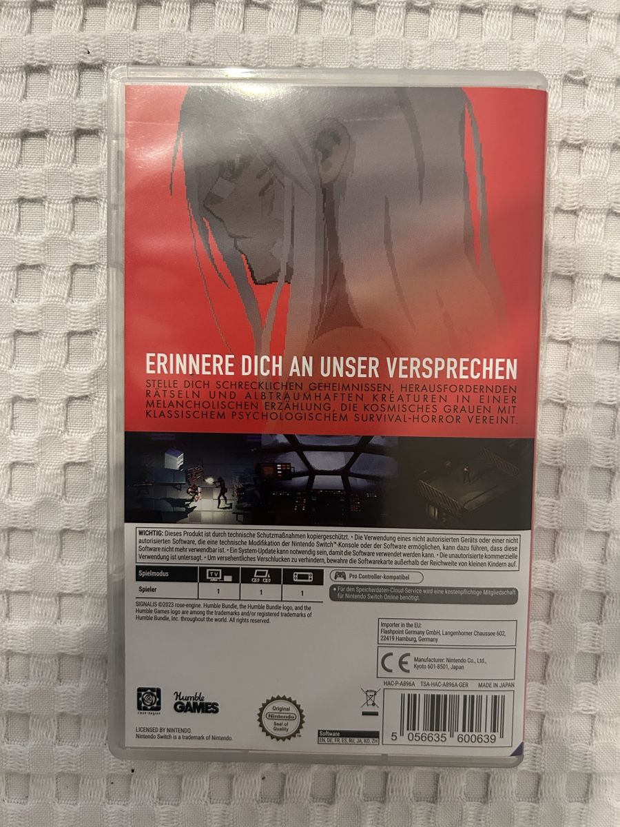 Nintendo Switch – Signalis 100% CIB Wackelbild / Lenticular (Neu ...