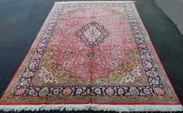 ⭐️⭐️⭐️EXCEPTIONEL TAPIS PERSAN GHON EN SOIE FAIT MAINS!!!