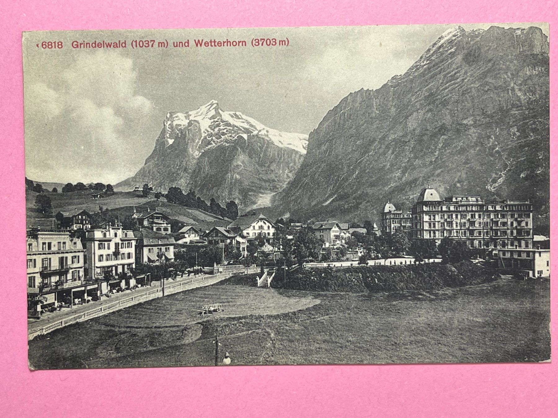 Ansichtskarten: Grindelwald und Wetterhorn – Gebraucht aus Steg VS von danwer74