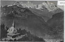 Fliegeraufnahme Hotel Restaurant Harder Kulm ob Interlaken