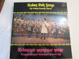 Vinyle Melodiya Chants Folkloriques Cosaques Kuban URSS 1981