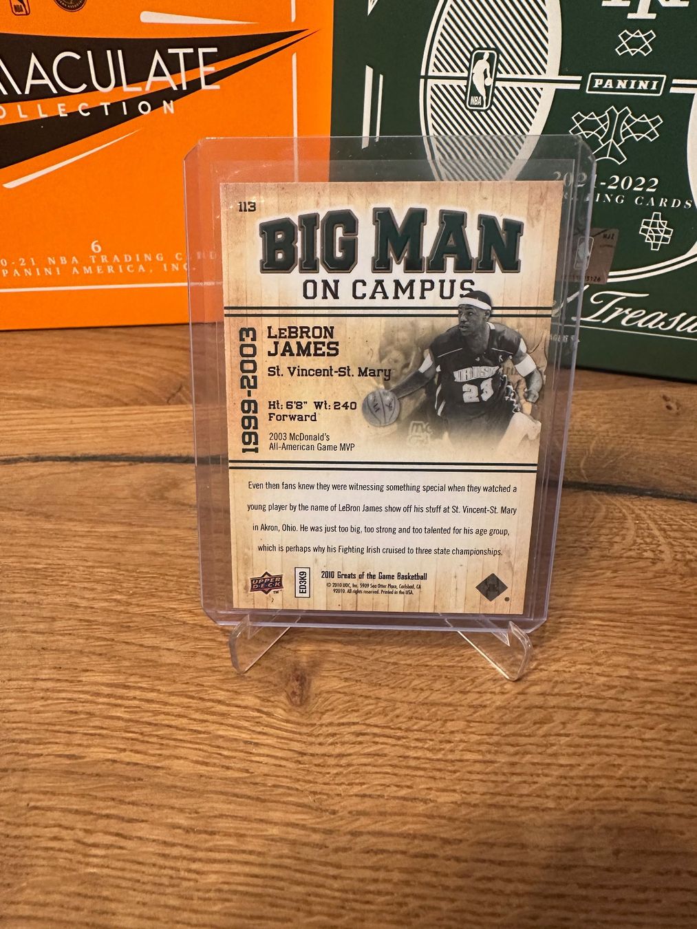 Nba Cartes à collectionner: LeBron James Upper Deck big man – D'occasion à Vullierens par Gaara04 1