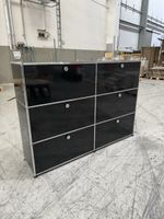USM Haller Regal 2x3 Graphitschwarz Q1 Inklusive Lieferung