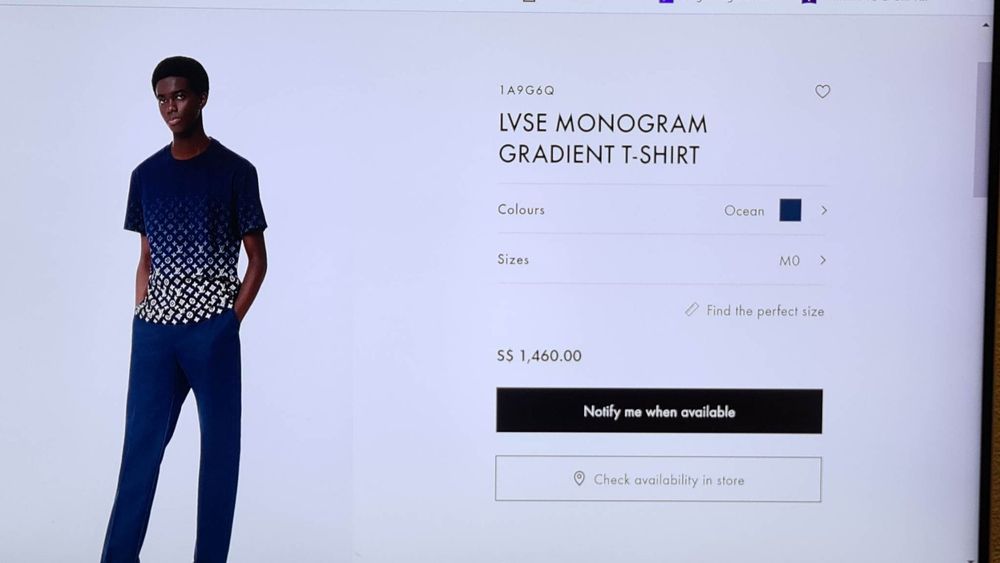 Louis Vuitton 1A9G6Q Lvse Monogram Gradient T-Shirt