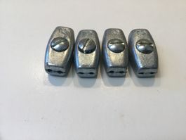 4 Drahtseilklemmen à 2 mm