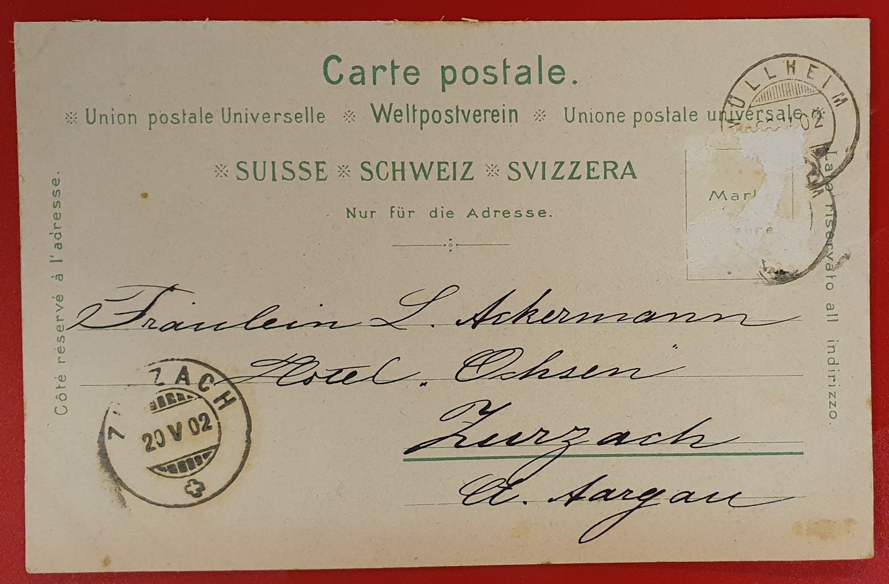 Cartoline postali: Gruss aus Müllheim 1902 – Usato da Kreuzlingen venduto da Rschweiz1 1