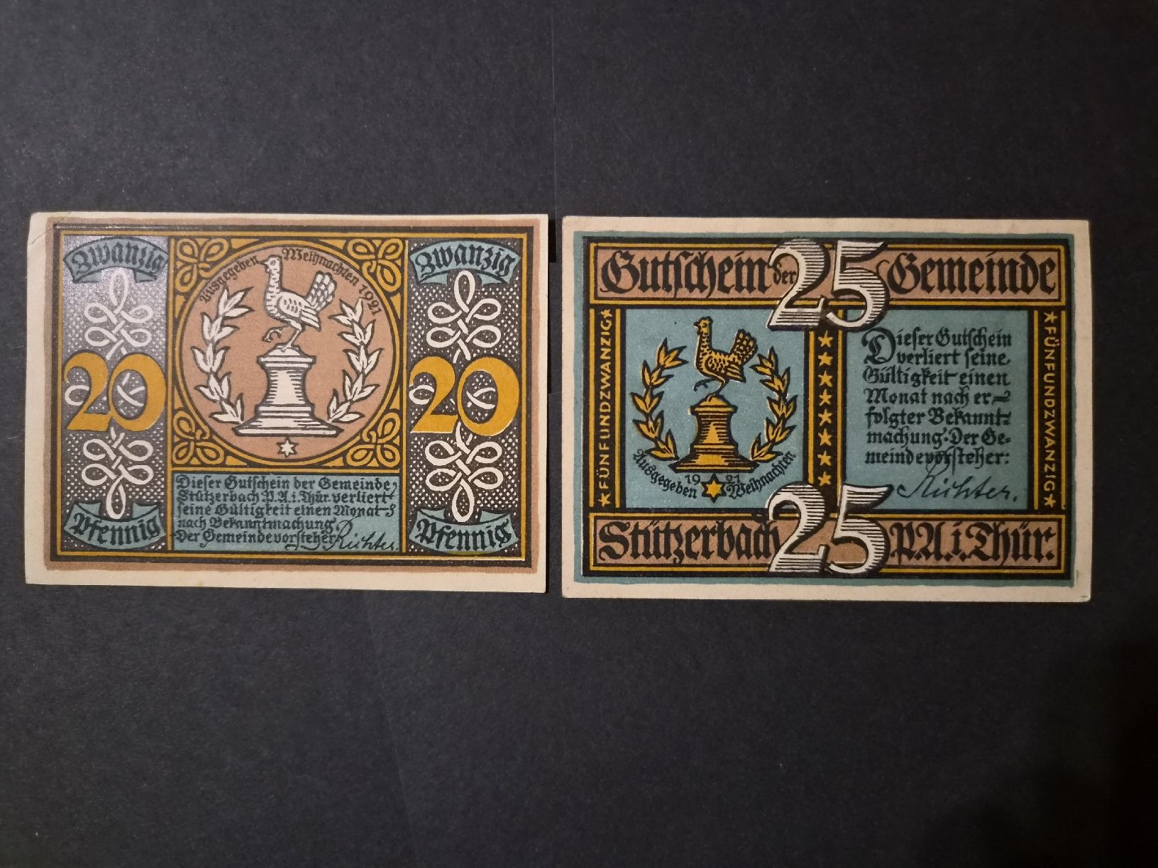 Banconote: D.R Notgeld Stützerbach 1921 L1255 – Usato da Versoix venduto da rucio 1