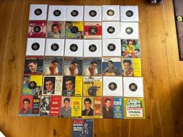 Singles Vinyl Sammlung Elvis Presley, 37 S, meist Erstpress