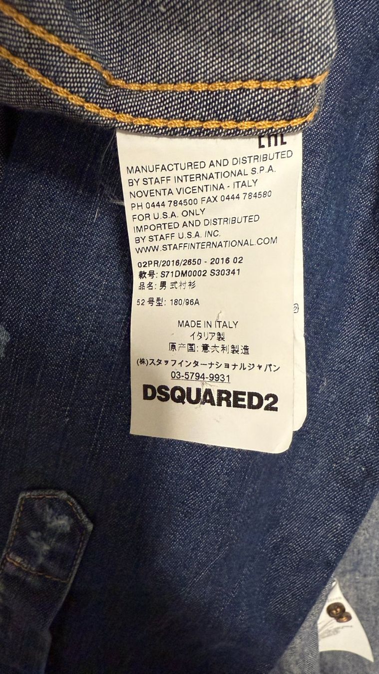 Dsquared2 Camicie: Dsquared Jeanshemd Gr 52 – Usato da Steinach venduto da Widian9000 2