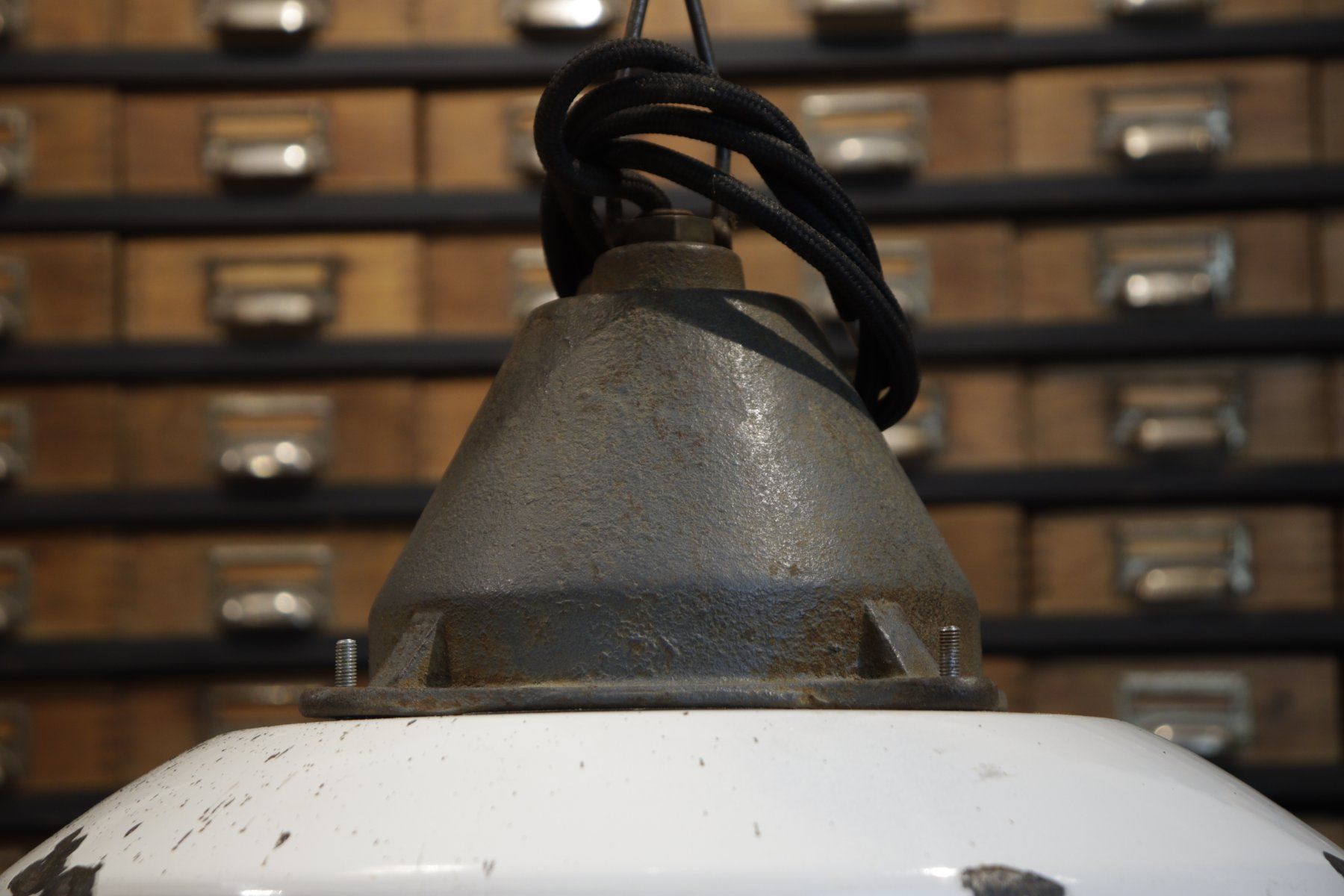 Kronleuchter & Deckenlampen: KE1060 Deckenleuchte, Emailschirm, Hängeleuchte – Gebraucht aus kraiburg am inn von Vintage-Living 1