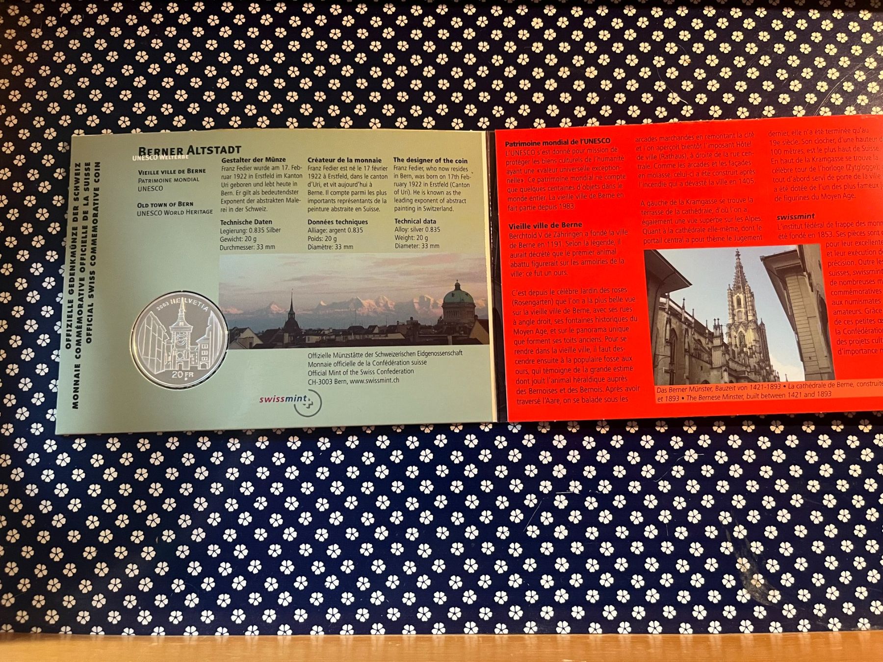 Tutti le monete: Numis-Card 2003  Berner Altstadt / Silber – Usato da Arch venduto da Noah819 1