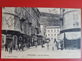 AK: VENTIMIGLIA - ANSICHT BELEBT + FRANKIERT JAHR 1909