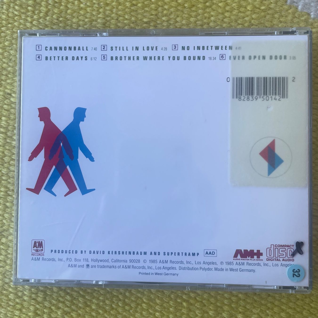 CDs: SUPERTRAMP-BROTHER WHERE YOU BOUND85 – Gebraucht aus Rorschacherberg von CD-Roli 1