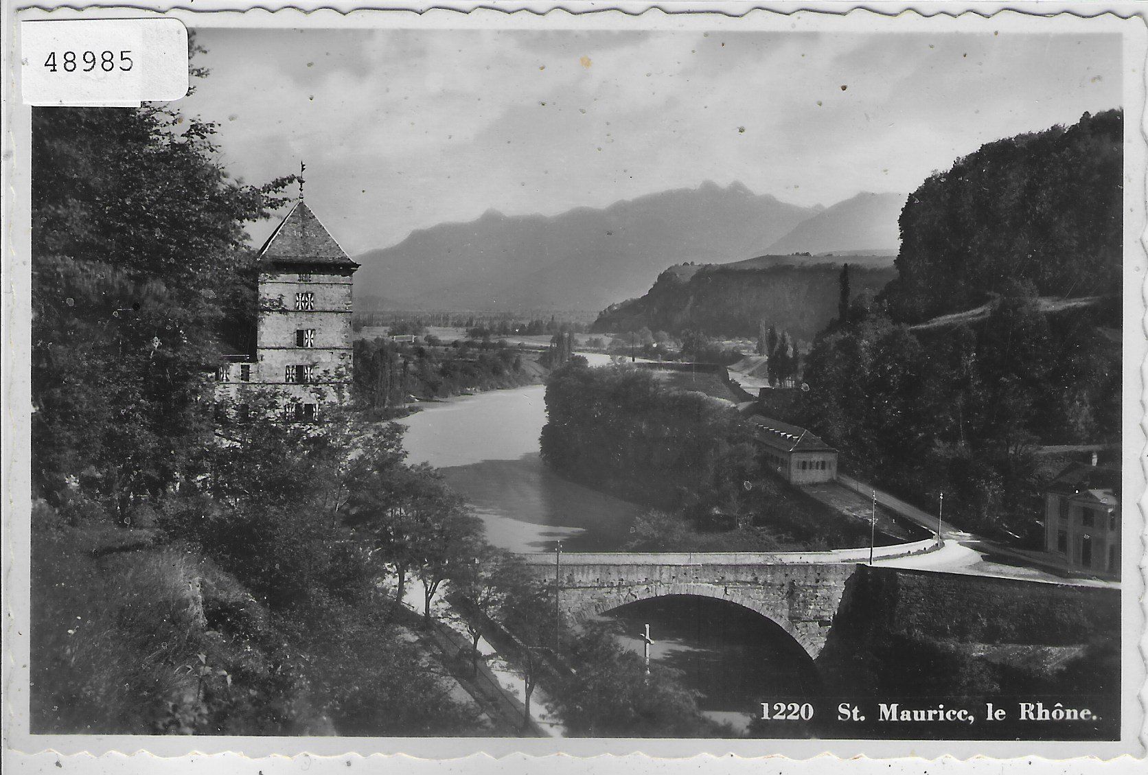 Cartes postales: St. Maurice - Le Rhone – D'occasion à Ettingen par Kartenplanet